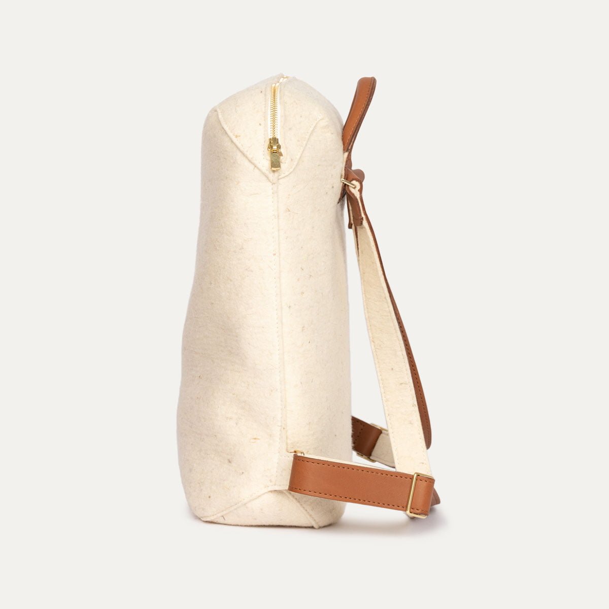 6-sac-a-dos-iner-capsule-feutre-ecru-cuir-camel-cote sac à dos iner capsule feutre ecru cuir lie de vin cote