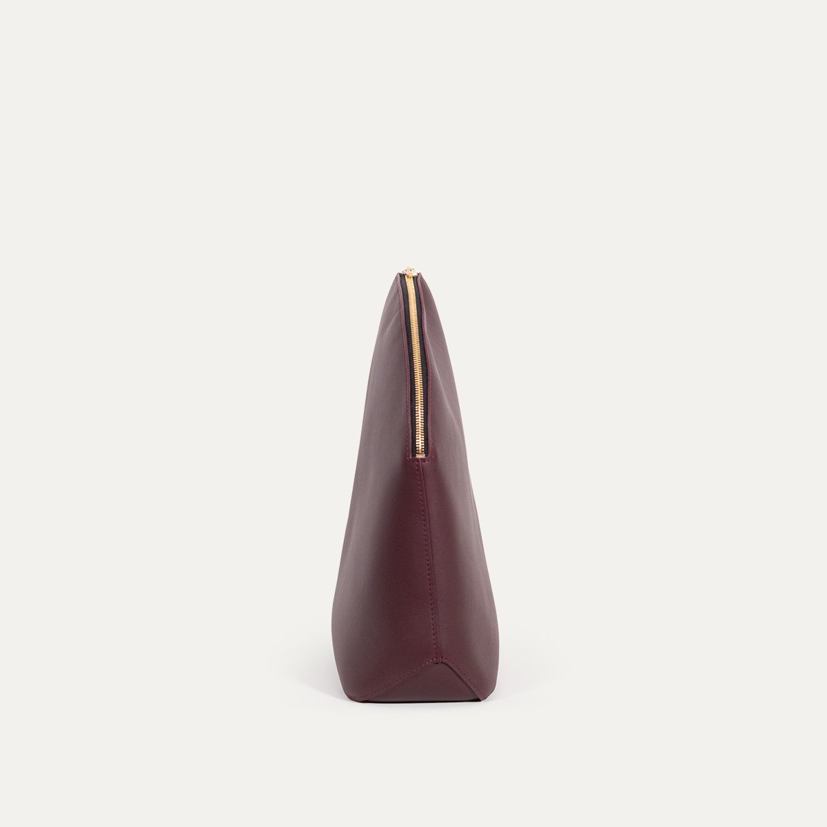 Pochette Bonbonnière INER lie de vin, vue de profil