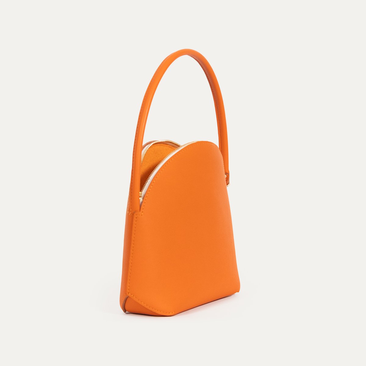 Sac Dionaea Main INER orange ouvert, vue trois-quarts